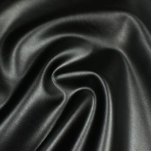 Black microfibre leather