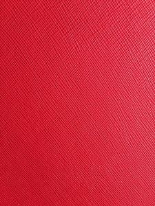 Red super fiber leather suitcase leather